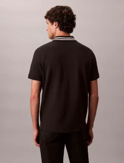 Calvin Klein Klassisches Poloshirt mit Monogramm und Piqué-Spitze^Herren Hemden & Poloshirts