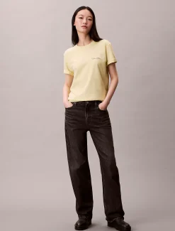 Calvin Klein Klassisches T-Shirt mit Logo-Grafik^Damen T-shirts & Tops