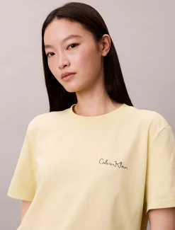 Calvin Klein Klassisches T-Shirt mit Logo-Grafik^Damen T-shirts & Tops