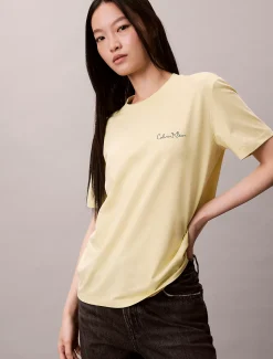 Calvin Klein Klassisches T-Shirt mit Logo-Grafik^Damen T-shirts & Tops