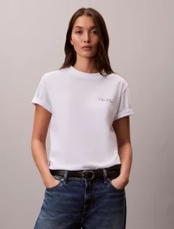 Calvin Klein Klassisches T-Shirt mit Logo-Grafik^Damen T-shirts & Tops