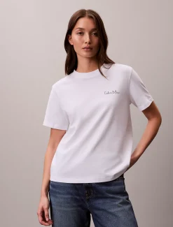 Calvin Klein Klassisches T-Shirt mit Logo-Grafik^Damen T-shirts & Tops