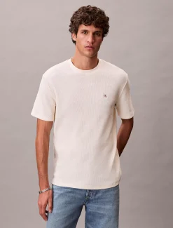 Calvin Klein Klassisches T-Shirt mit Waffelstruktur^Herren T-shirts