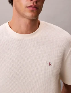Calvin Klein Klassisches T-Shirt mit Waffelstruktur^Herren T-shirts