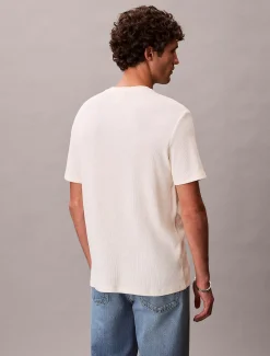 Calvin Klein Klassisches T-Shirt mit Waffelstruktur^Herren T-shirts