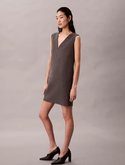 Calvin Klein Kleid aus doppelseitiger Wolle^Damen Kleider & Röcke