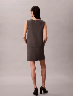 Calvin Klein Kleid aus doppelseitiger Wolle^Damen Kleider & Röcke