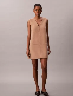 Calvin Klein Kleid aus doppelseitiger Wolle^Damen Kleider & Röcke