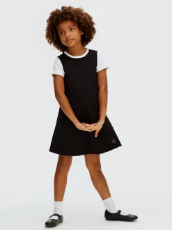 Calvin Klein Kleid aus Punto Milano mit Saum^Kinder Kleidung|Kleider & Röcke