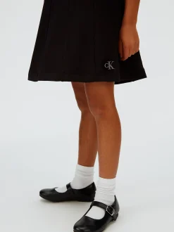 Calvin Klein Kleid aus Punto Milano mit Saum^Kinder Kleidung|Kleider & Röcke