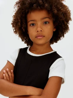 Calvin Klein Kleid aus Punto Milano mit Saum^Kinder Kleidung|Kleider & Röcke