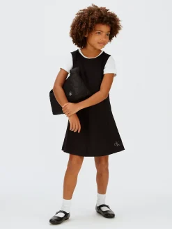 Calvin Klein Kleid aus Punto Milano mit Saum^Kinder Kleidung|Kleider & Röcke
