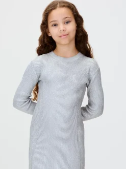 Calvin Klein Kleid mit silberfarbener Beschichtung^Kinder Kleidung