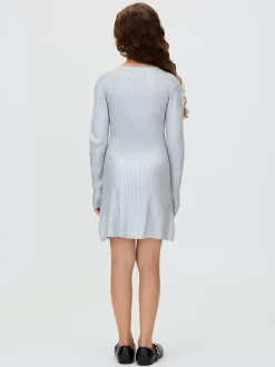 Calvin Klein Kleid mit silberfarbener Beschichtung^Kinder Kleidung