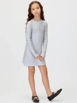 Calvin Klein Kleid mit silberfarbener Beschichtung^Kinder Kleidung