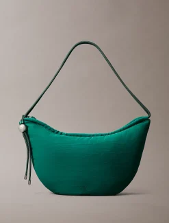 Calvin Klein Kleine Halbmondtasche aus Nylon^Damen SchultertaschenFrisch Eingetroffen|Taschen