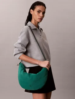 Calvin Klein Kleine Halbmondtasche aus Nylon^Damen SchultertaschenFrisch Eingetroffen|Taschen
