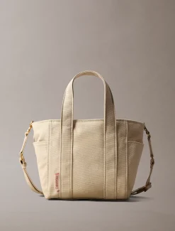Calvin Klein Kleine Shopper aus Canvas^Damen Tote Bags|Taschen