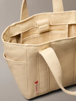 Calvin Klein Kleine Shopper aus Canvas^Damen Tote Bags|Taschen