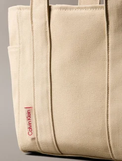 Calvin Klein Kleine Shopper aus Canvas^Damen Tote Bags|Taschen