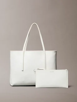 Calvin Klein Kleine Tote Bag mit beschichtetem Emblem^Damen Tote Bags|Taschen