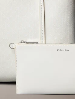 Calvin Klein Kleine Tote Bag mit beschichtetem Emblem^Damen Tote Bags|Taschen