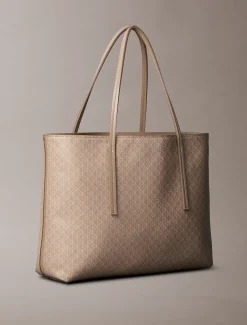 Calvin Klein Kleine Tote Bag mit beschichtetem Emblem^Damen Tote Bags|Taschen