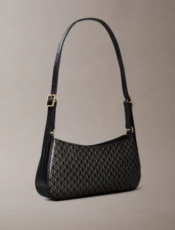 Calvin Klein Kleine Umhängetasche mit beschichtetem Emblem-Logo^Damen Umhängetaschen|SchultertaschenFrisch Eingetroffen