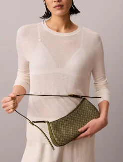 Calvin Klein Kleine Umhängetasche mit beschichtetem Emblem-Logo^Damen Umhängetaschen|SchultertaschenFrisch Eingetroffen