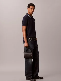 Calvin Klein Kleine Umhängetasche mit Saffiano-Emblem^Herren Umhängetaschen & Schultertaschen|Taschen