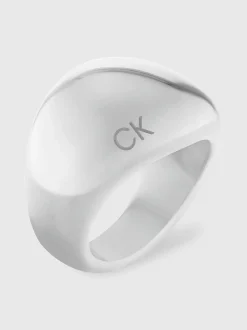 Calvin Klein Klobiger Ring aus Edelstahl^Damen Uhren & Schmuck