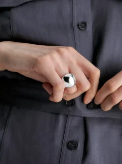 Calvin Klein Klobiger Ring aus Edelstahl^Damen Uhren & Schmuck