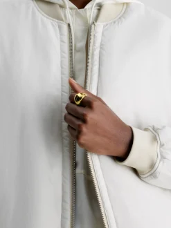 Calvin Klein Klobiger Ring aus veretem Stahl^Damen Uhren & Schmuck