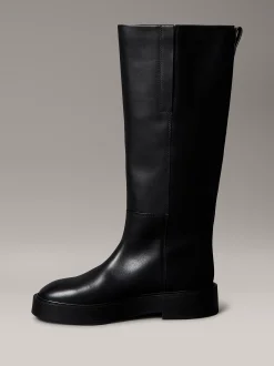Calvin Klein Kniehohe Stiefel aus Leder mit Blockabsatz^Damen Boots