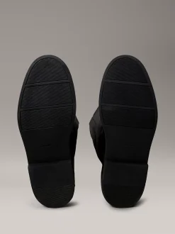 Calvin Klein Kniehohe Stiefel aus Leder mit Blockabsatz^Damen Boots