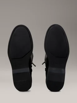 Calvin Klein Kniehohe Stiefel aus Leder mit charakteristischem Logo^Damen Boots