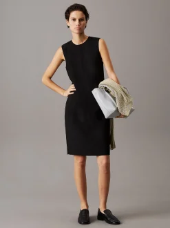 Calvin Klein Knitterfreies Etuikleid aus Twill^Damen Kleider & Röcke