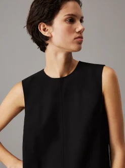 Calvin Klein Knitterfreies Etuikleid aus Twill^Damen Kleider & Röcke