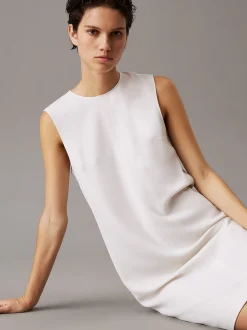Calvin Klein Knitterfreies Etuikleid aus Twill^Damen Kleider & Röcke