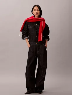 Calvin Klein Konisch zulaufende Jeans mit Frontnaht - Lunar New Year^Damen Baggy|Skinny