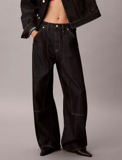 Calvin Klein Konisch zulaufende Jeans mit Frontnaht - Lunar New Year^Damen Baggy|Skinny