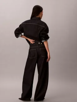 Calvin Klein Konisch zulaufende Jeans mit Frontnaht - Lunar New Year^Damen Baggy|Skinny