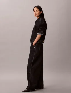 Calvin Klein Konisch zulaufende Jeans mit Frontnaht - Lunar New Year^Damen Baggy|Skinny