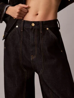 Calvin Klein Konisch zulaufende Jeans mit Frontnaht - Lunar New Year^Damen Baggy|Skinny