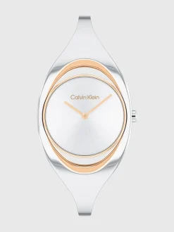 Calvin Klein Konische Armreif-Uhr S/M^Damen Uhren & Schmuck