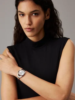 Calvin Klein Konische Armreif-Uhr S/M^Damen Uhren & Schmuck