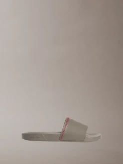 Calvin Klein Konturierte Logo-Slippers^Herren Slippers & Flip Flops