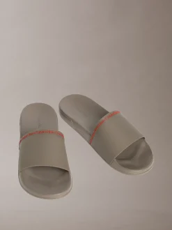 Calvin Klein Konturierte Logo-Slippers^Herren Slippers & Flip Flops