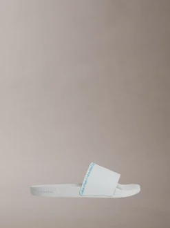 Calvin Klein Konturierte Logo-Slippers^Herren Slippers & Flip Flops