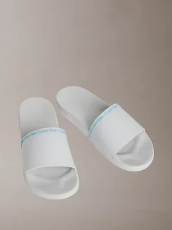 Calvin Klein Konturierte Logo-Slippers^Herren Slippers & Flip Flops